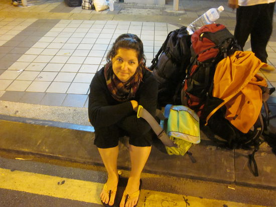 mitten auf der Strasse, mitten in Kuala Lumpur, mitten in der Nacht