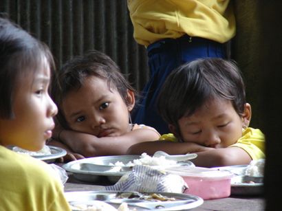 Thai Schule in einem Bergdorf