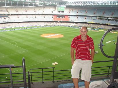 Im Telstra Dome beim Spiel Australien gegen Quatar(3:0)