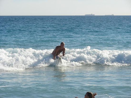on the wave...