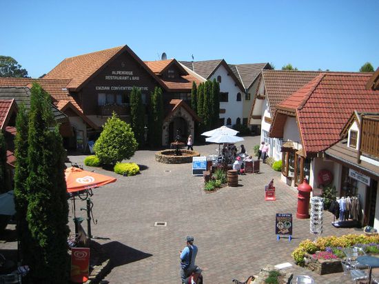 Grindelwald Dorfplatz, Tasmanien