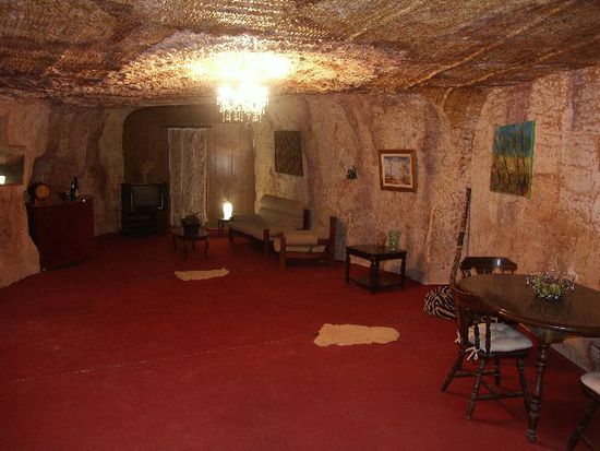 Ein bewohntes Dougout in Coober Pedy