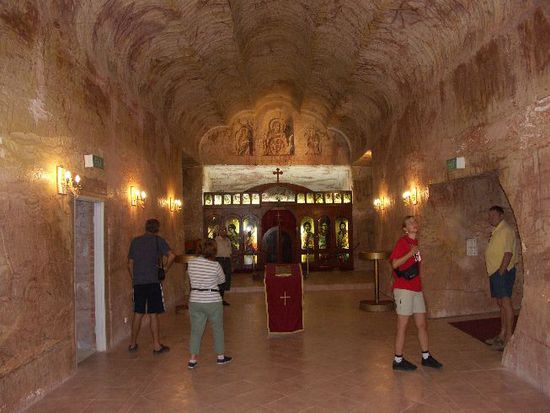 Die serbisch orthodoxe Kirche von Coober Pedy