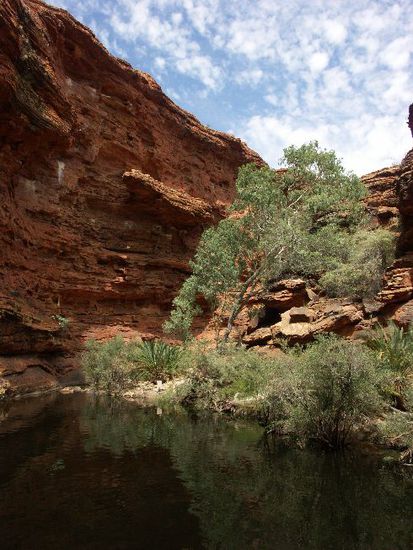 Der Felsenpool im Garden of Eden