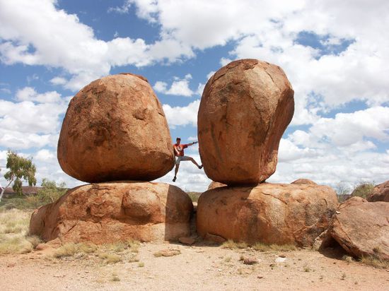 Michi bei seiner Lieblingsbeschäftigung in den Devils Marbels