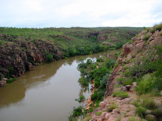 Die Kathrine Gorge bei Hochwasser...