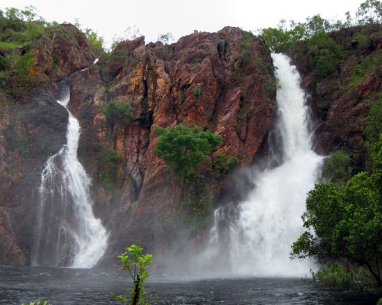 Die tosenden Fluten der Wangi Falls.