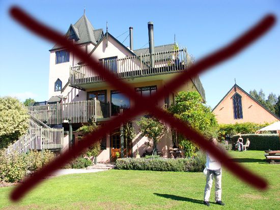 Gartenrestaurant der Pegasus Bay Winery - haben wir leider nur als "Zaungast" fotografiert