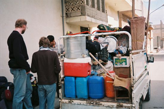 Vor allem braucht man viel Wasser in der Wüste