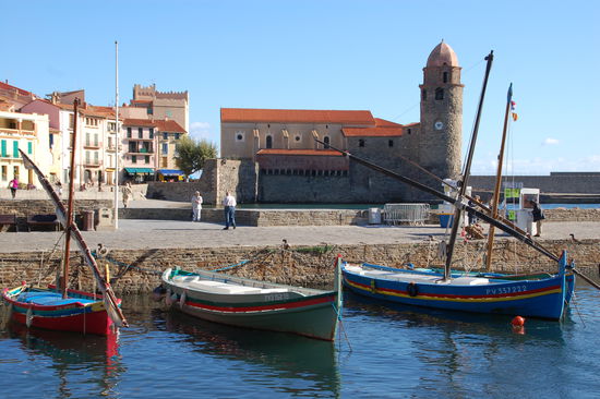 hafen in Collioure - Motiv koennte sich glatt in einem der Bilder der Fauves wiederfinden...