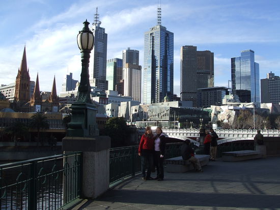 Ilona und ich in Melbourne City