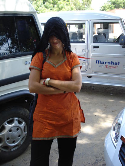 So schuetze ich mich vor den starrenden Maennern