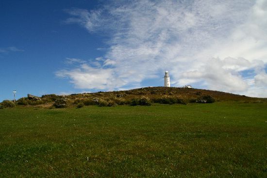 Leuchtturm an der suedlichsten Spitze von Bruny Island.