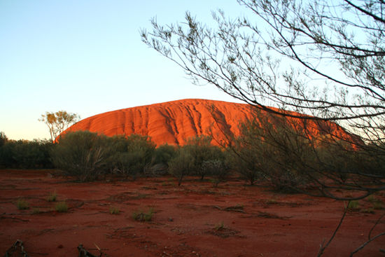 sunrise at uluru