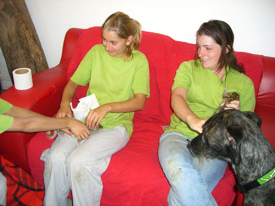 Nadine, ich, Kabal und ein eastern Quoll