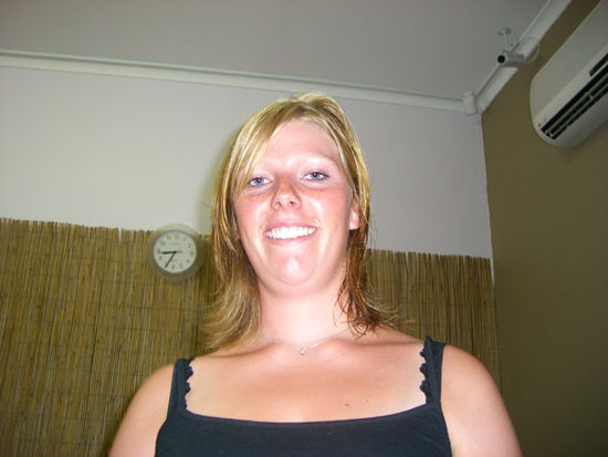 and after (auch noch mit nassen Haaren)