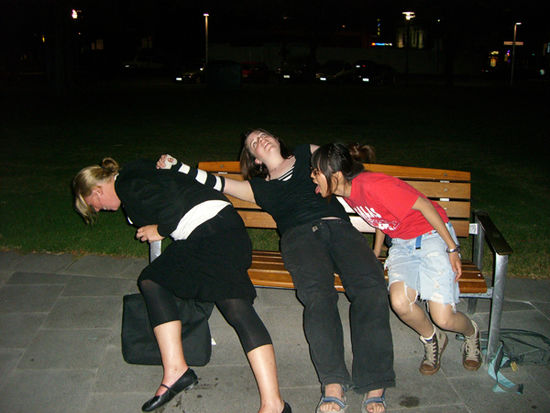 at the end of the night