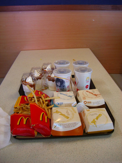 so sah dann doch auch einen Abend unser Dinner aus...