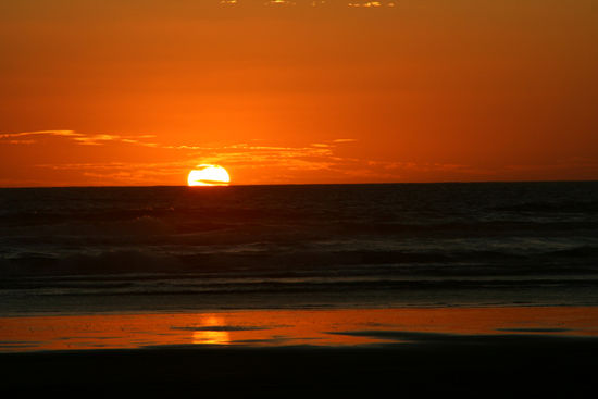 Sonnenuntergang am 90 miles beach