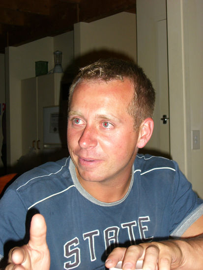 Clemens discussing with Katja