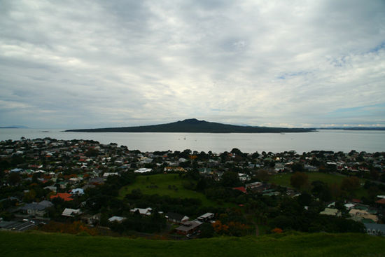 Blick auf Rangitoto Island von Devonport aus