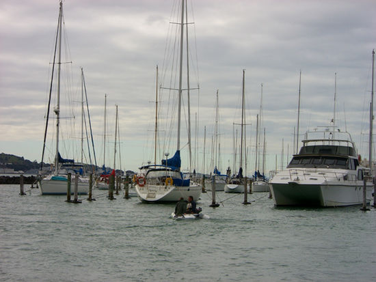 von Ray's Boot aus im Hafen