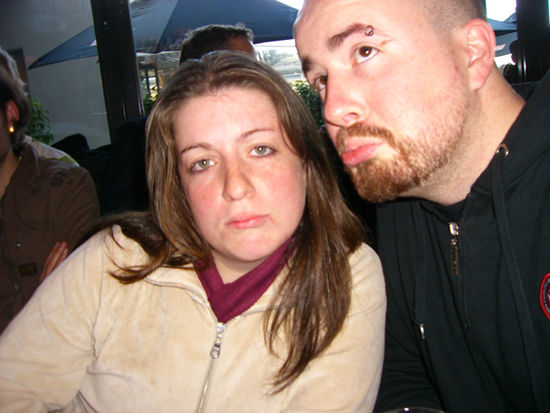 ich und Patrick nach dem Spiel... ich glaube man sieht mir an wie muede ich bin...