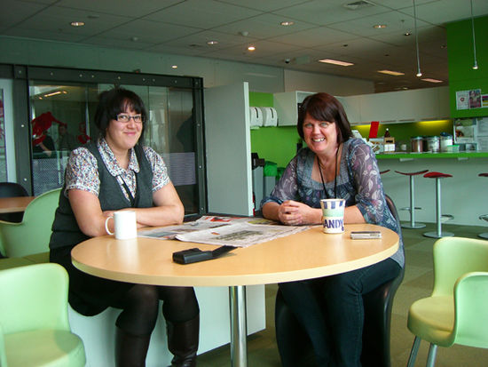 Morning-teabreak mit Ingrid und Kendra