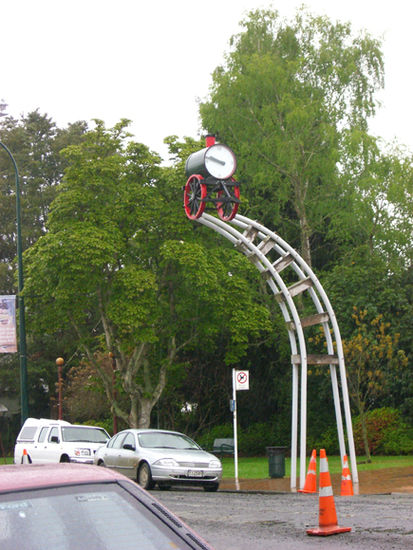 Interessante Uhr in Taumarunui