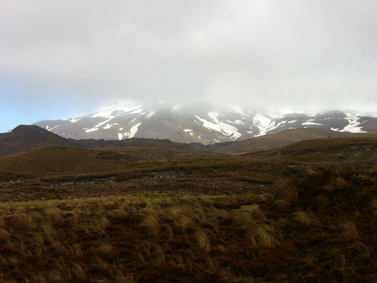 Mt Ruapehu zeigt sich uns ein wenig
