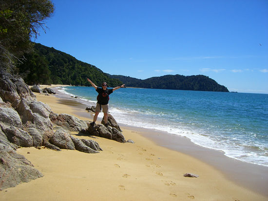 Ich am ersten Strand