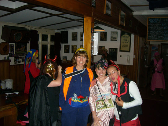 moi, Michelle, Erin und Laura