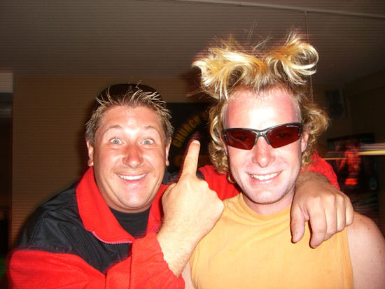 Liam und Shaun nachdem das Haargummi aus den Haaren raus war lol
