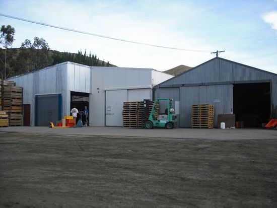Neues Packhouse on Leyser Orchards... gemuetlich, urig, farmig