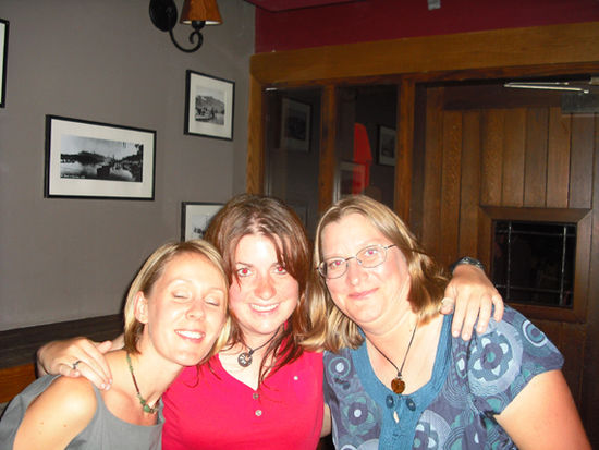 Nikki, myself und Tanya im "boiler room"... tolle Bar!