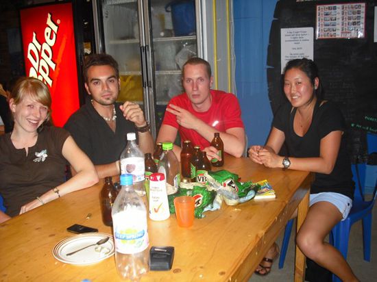 Abends mit den Daenen