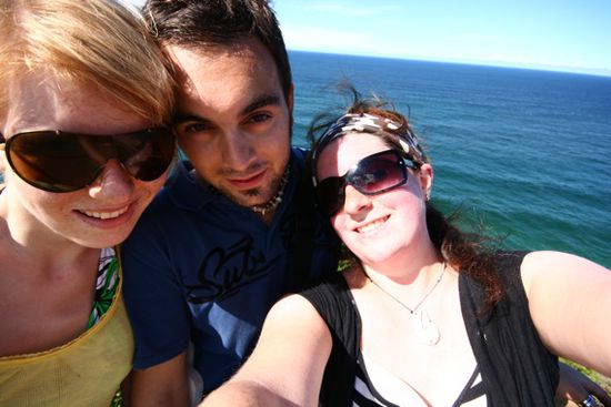 Theresa, Romain und ich am most eastern point of OZ