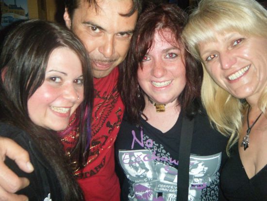 Sandy, Thomas, ich und Silvia bei "Rock in den Mai"