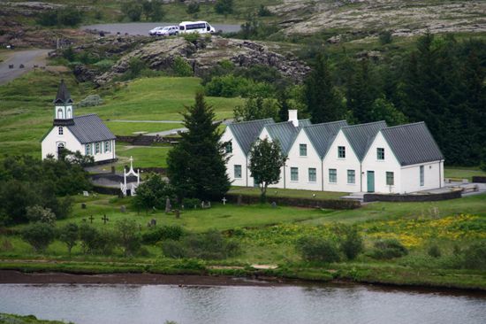 Eine der ersten Kirchen Islands im 11. Jhd erbaut.