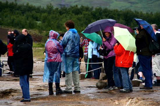 Ja, es war am regnen