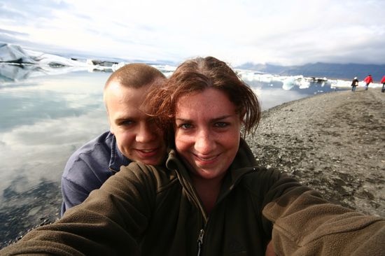 Tomas und ich bei Jökulsarlon