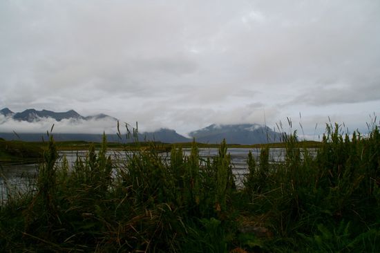 1. Camping in Höfn, Sicht vom Zelt 