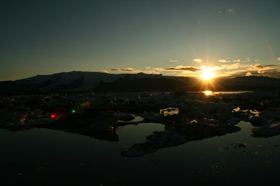 Sonnenuntergang ueberm Joekullsarlon
