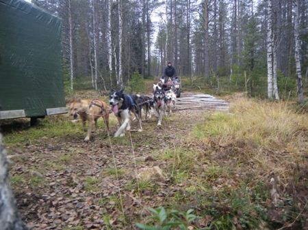 Corinna kommt vom Training rein