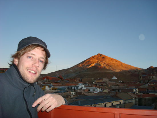 Auf der Dachterasse vom Hostal