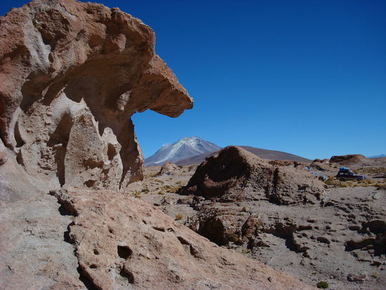 Steinformationen aus Vulkangestein