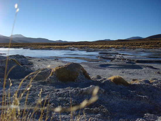 an der Laguna colorada (hier war auch unser zweites Hostal)