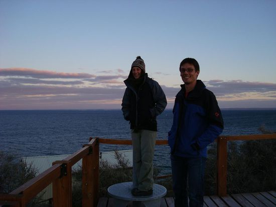 Damian und ich beim Aussichtspunkt