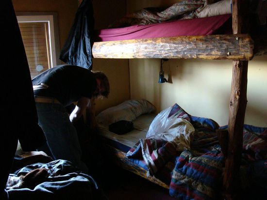 eines der Zimmer im Hostal in Esquel