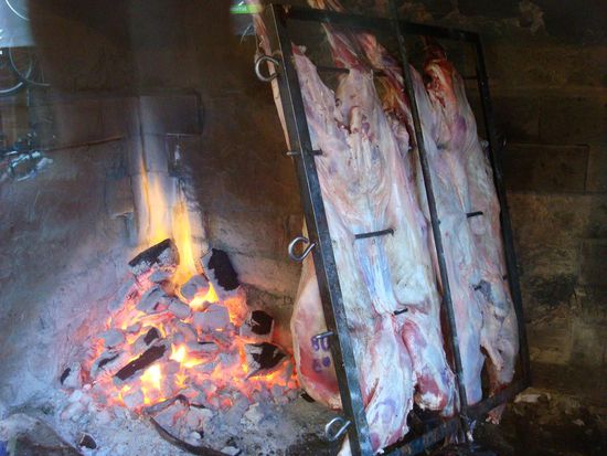 fast jedes Restaurant bot dieses Bild und wir mussten jedesmal stehen bleiben, weil Beat so fasziniert war 